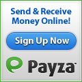 send & receive money online | sign up now - payza.com